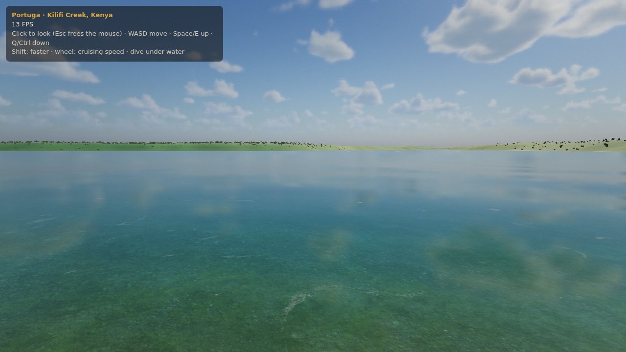Calm lagoon